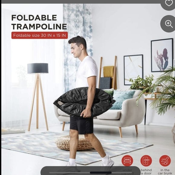 New Toncur Mini Trampoline 40" Foldable Trampoline for Kids Adults Fitness R… - Picture 4 of 4